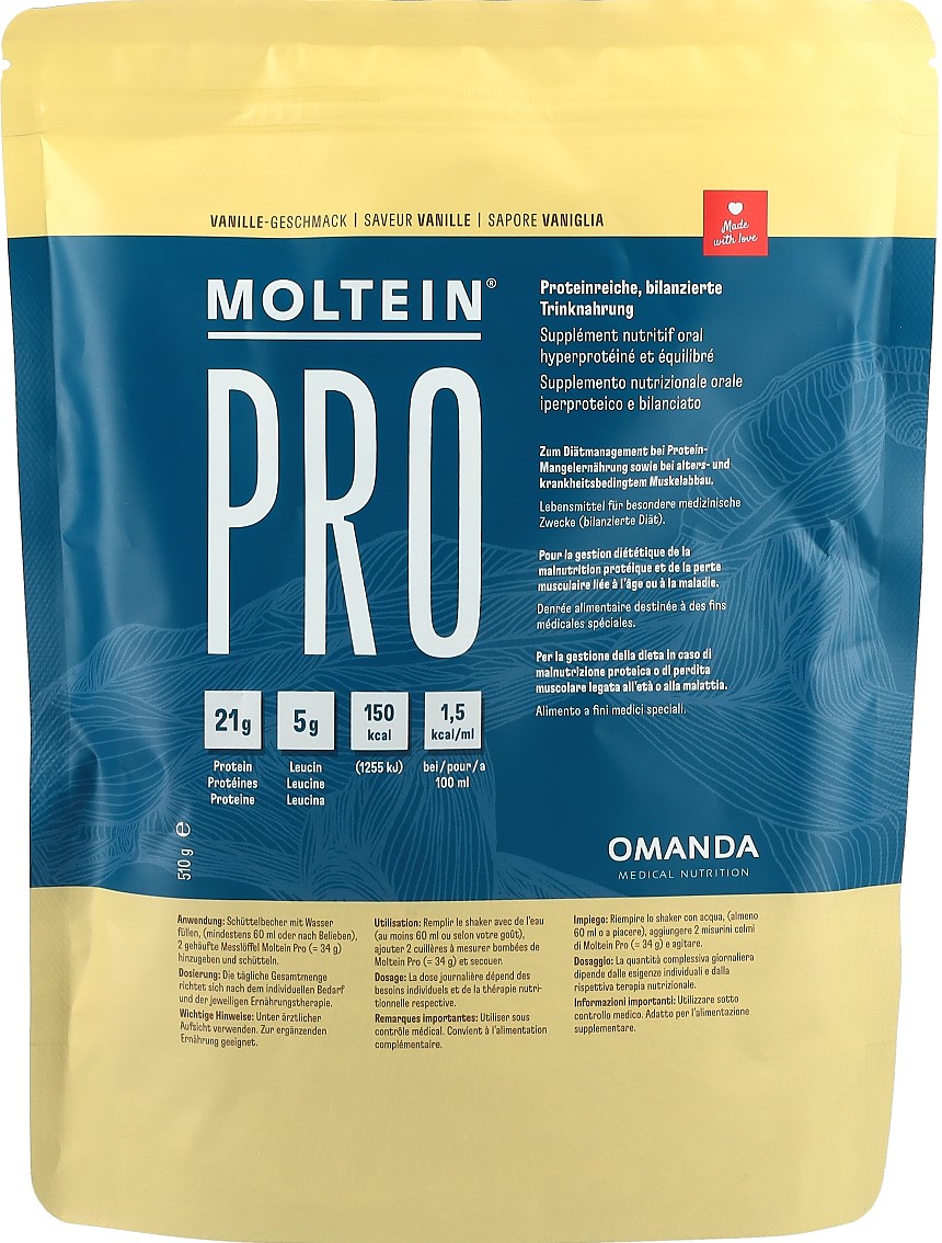 Moltein PRO 1.5 vanille sach 525 g