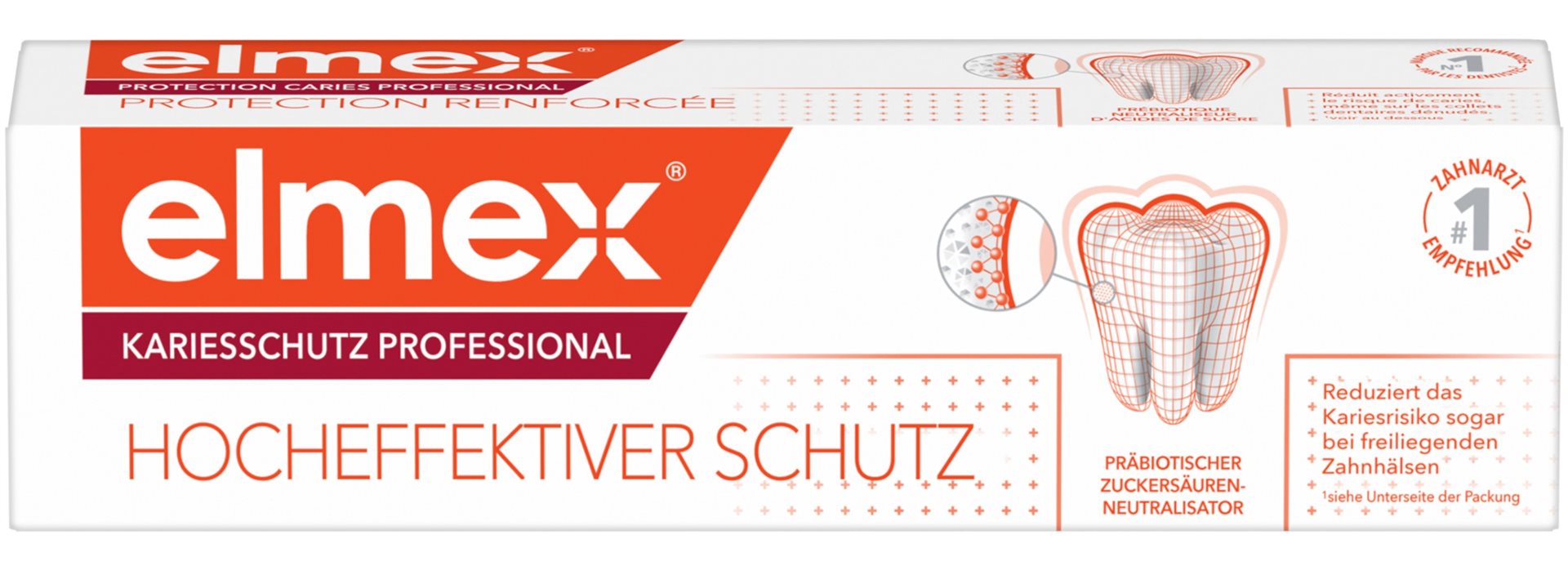 elmex PROTECTION CARIES PROFESSIONAL dentifrice tb 75 ml