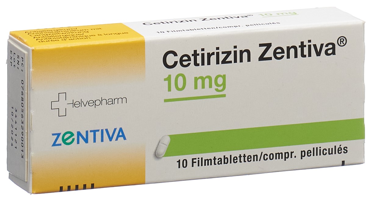 CETIRIZIN Zentiva Filmtabl 10 mg 10 Stk