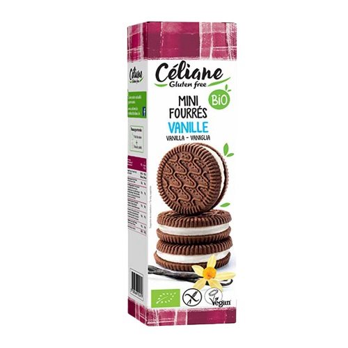 Céliane Gluten Free Mini Doppelkekse Vanillefüllung Bio 125 g