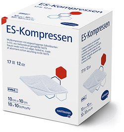 Hartmann ES-Kompresse 10x10cm 12-fach steril 100 Stk