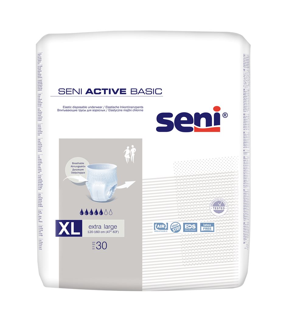 Seni Active Basic XL sach 30 pce