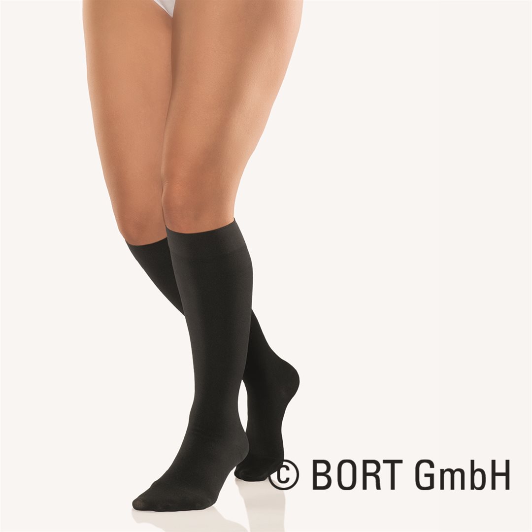Bort 100 AD KKL2 1 geschlossene Spitze kurz schwarz Noppenhaftband 5cm 1 Paar