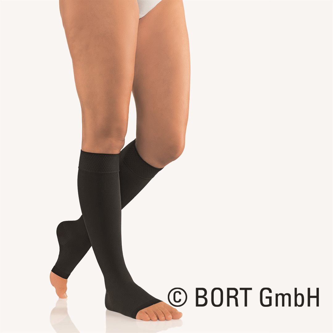 Bort Vital AD KKL2 1 offen kurz schwarz Noppenhaftband 5cm 1 Paar