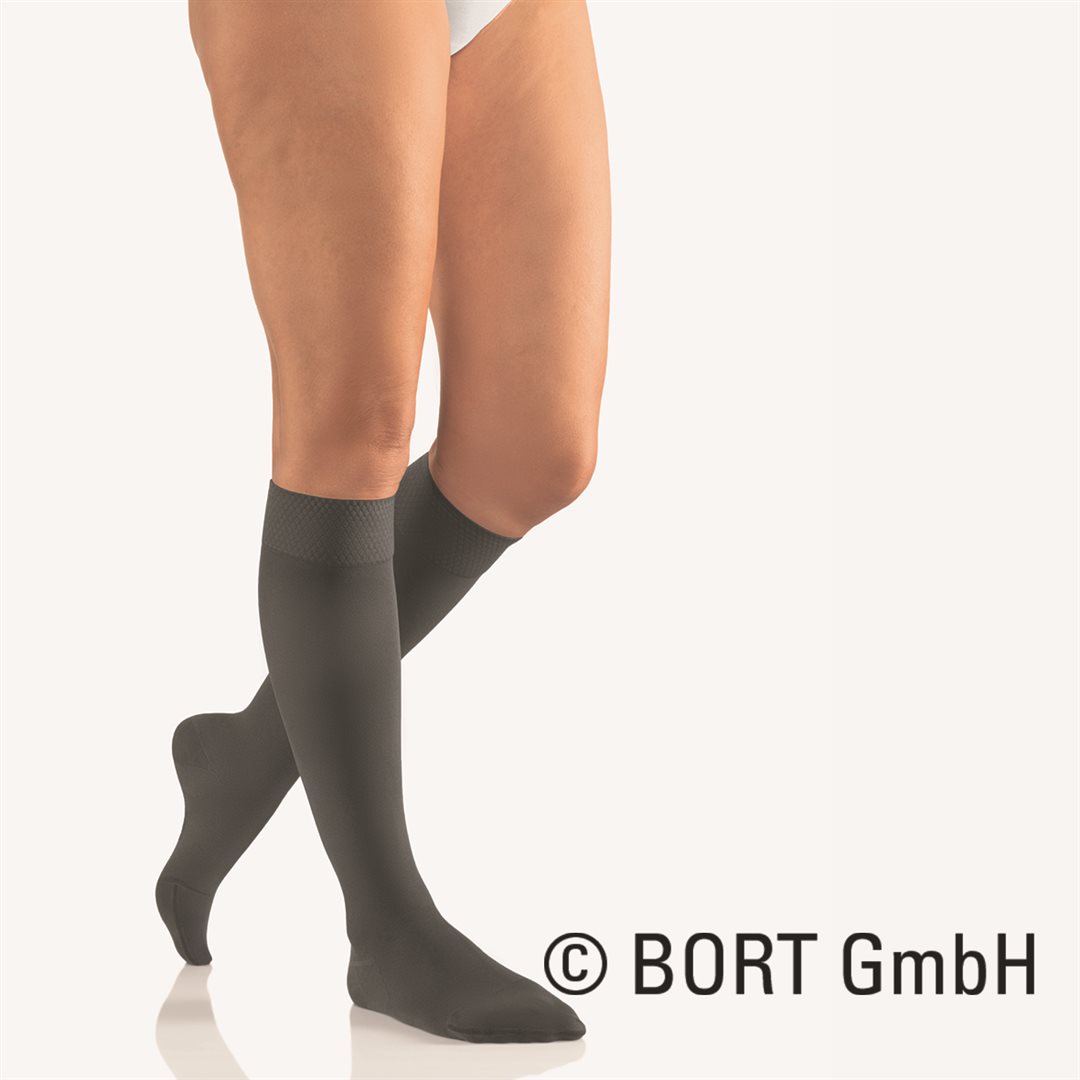 Bort Vital AD CCL2 1 fermé court anthracite bord adhésif avec picots 5cm 1 paire