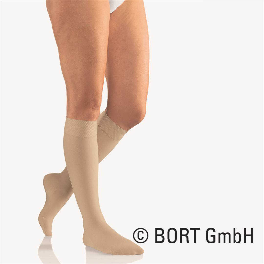 Bort Vital AD CCL2 1 fermé court beige bord adhésif avec picots 2.5cm 1 paire