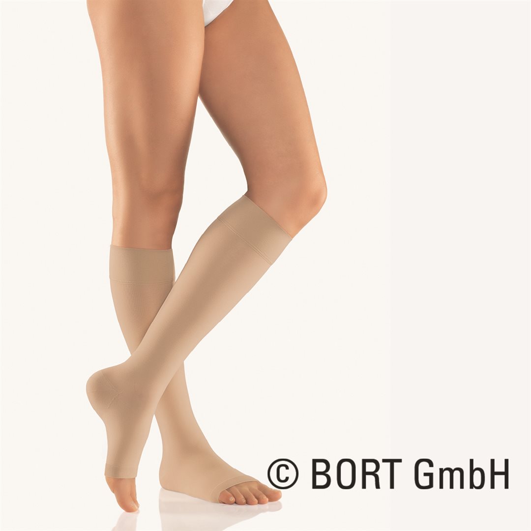 Bort TREND AD CCL2 1 ouvert court beige bord adhésif avec picots 2.5cm 1 paire