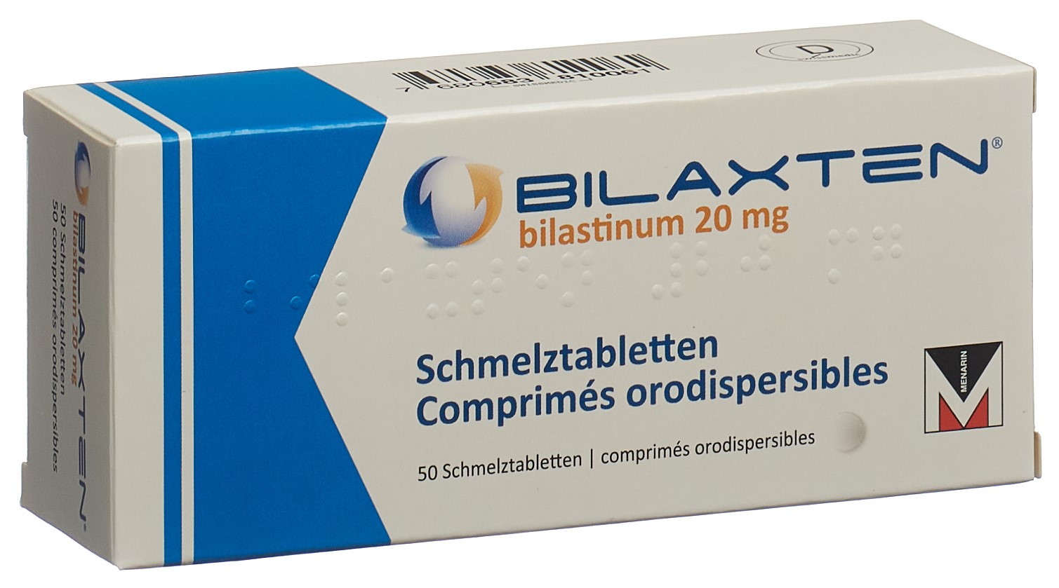 BILAXTEN 20 mg 50 Schmelztabletten