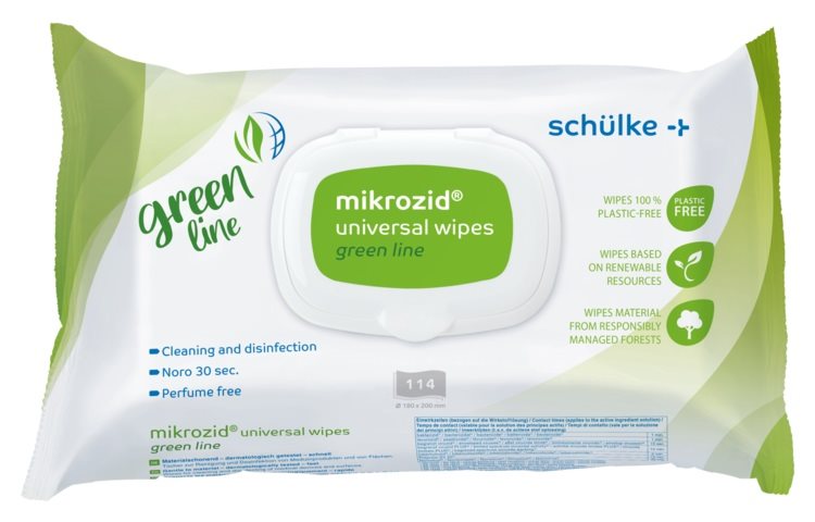 mikrozid universal wipes greenline SP Btl 114 Stk