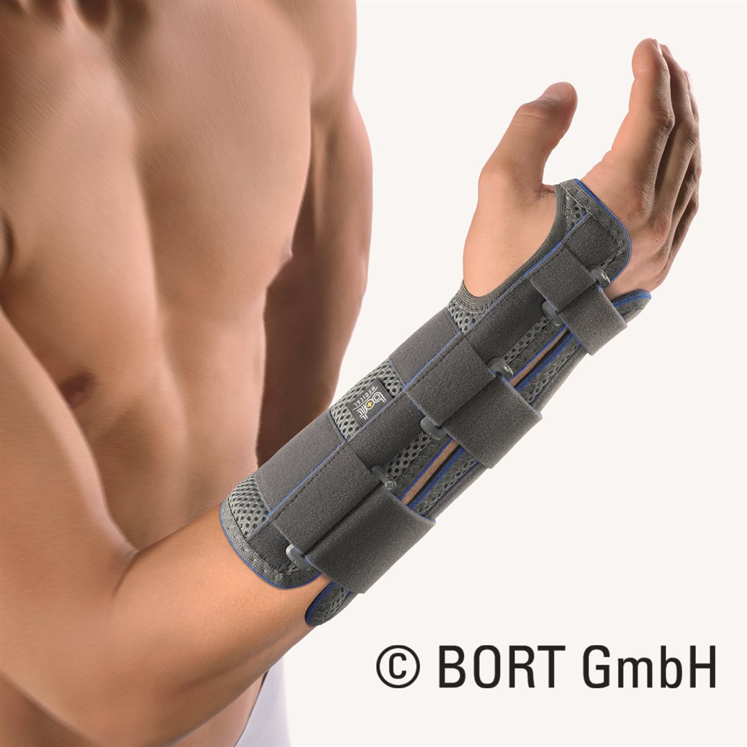 Bort ManuStabilPro XS forme ouverte droite gris