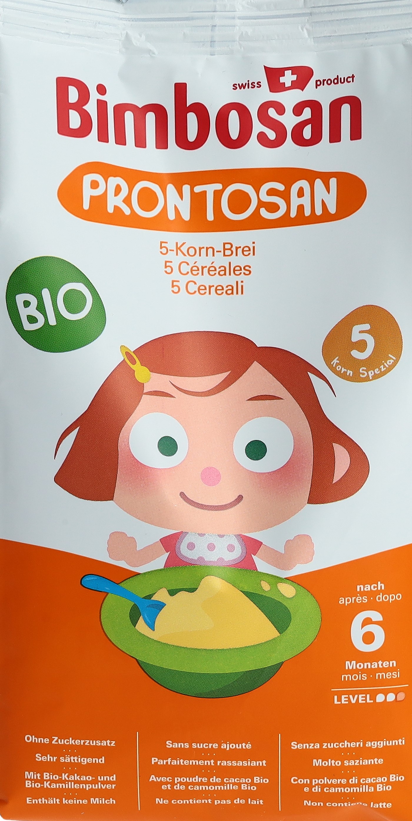 Bimbosan Bio Prontosan 5 céréales spéciales sach 300 g