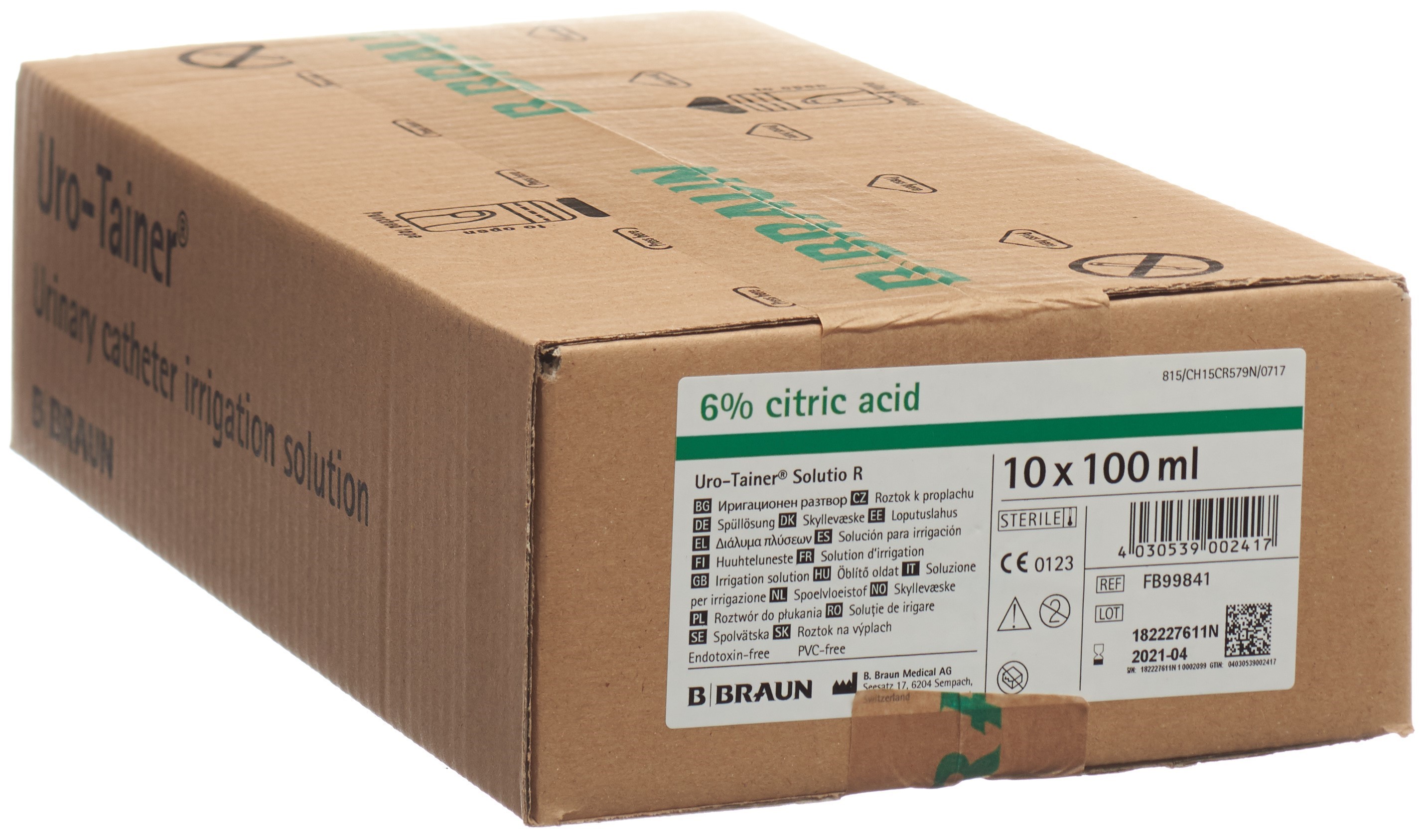 URO-TAINER Solutio R Spül Lös 10 Btl 100 ml