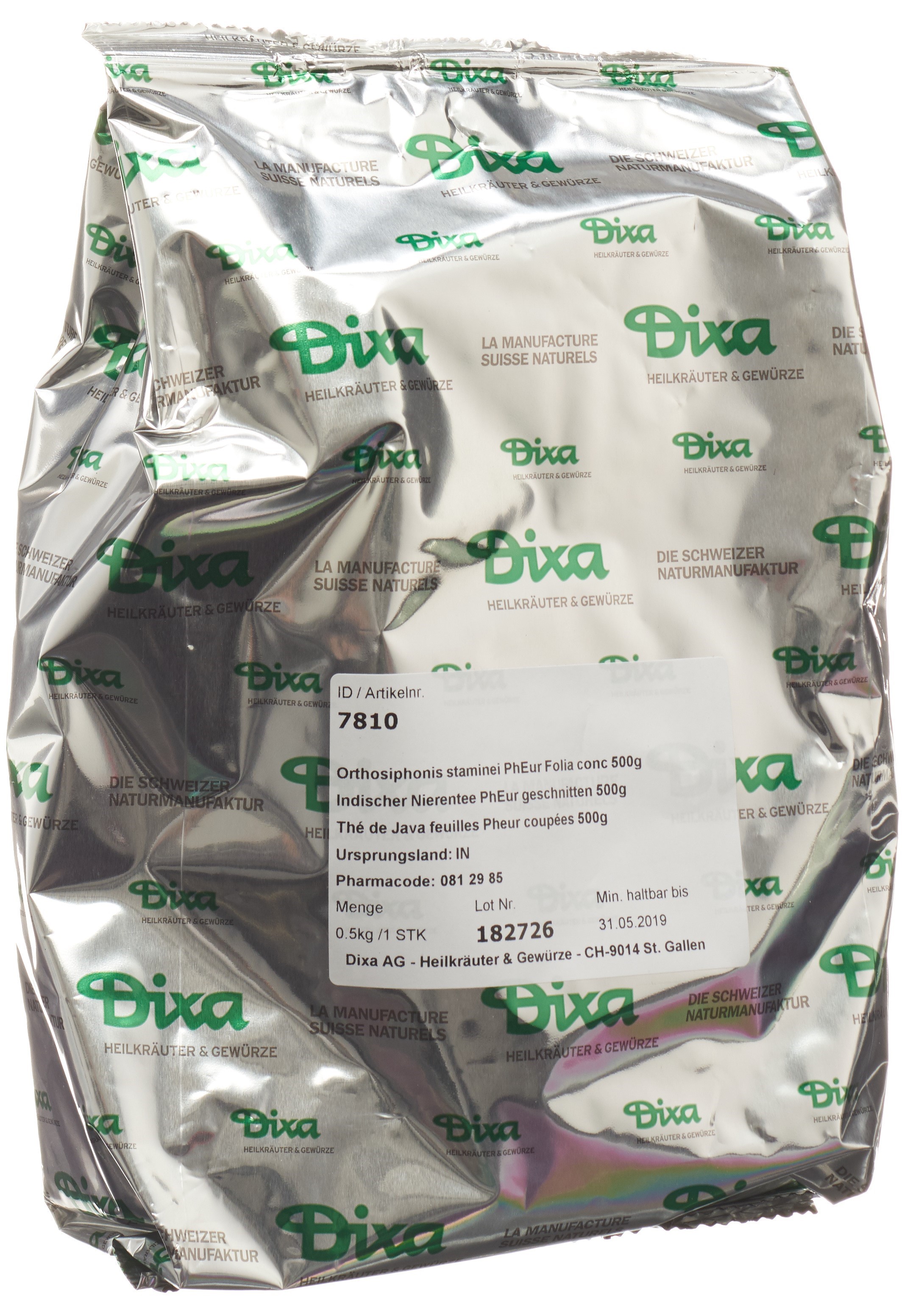 Dixa Indischer Nierentee DIX geschnitten 500 g