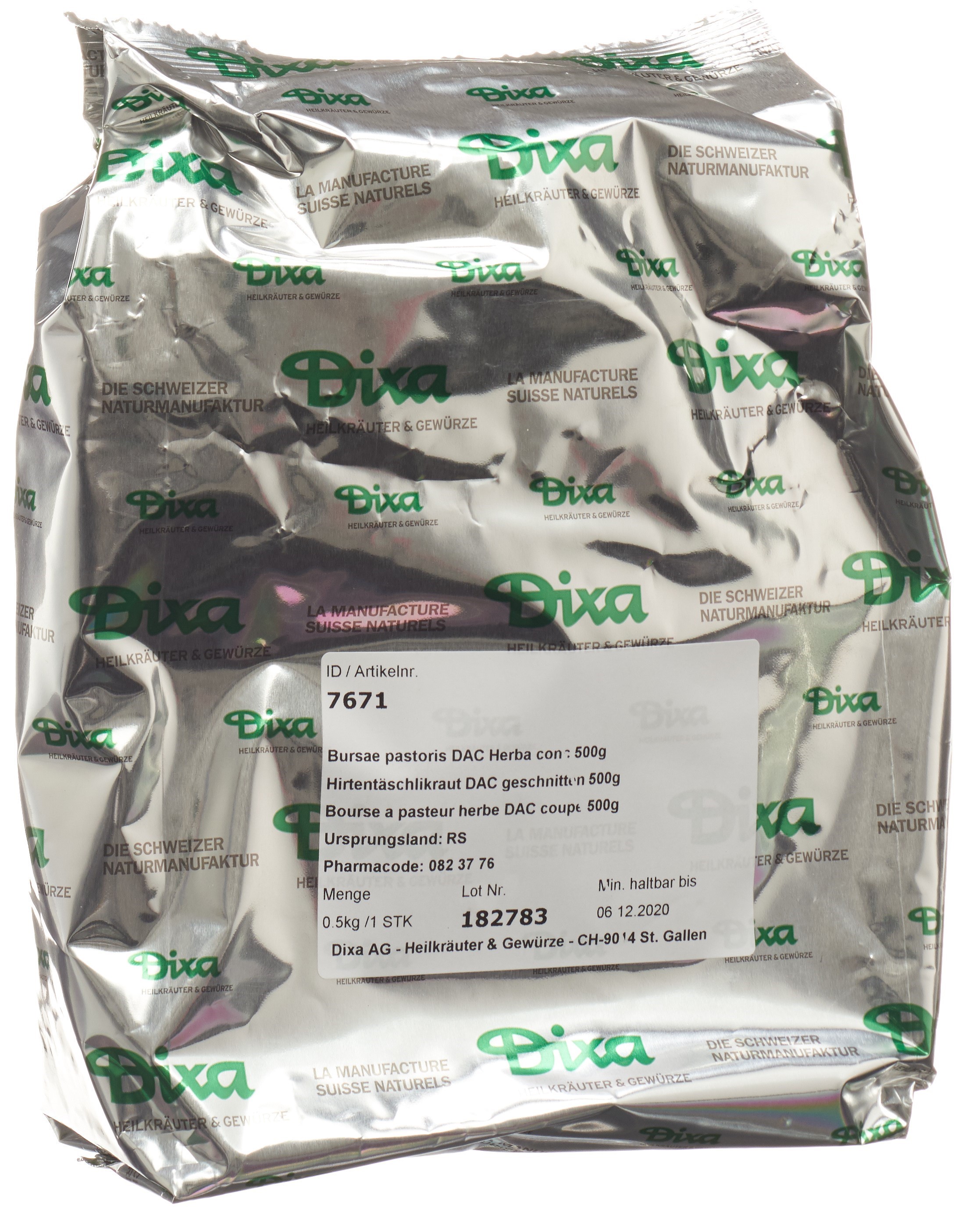 Dixa Bourse a pasteur herbe DIX coupé 500 g