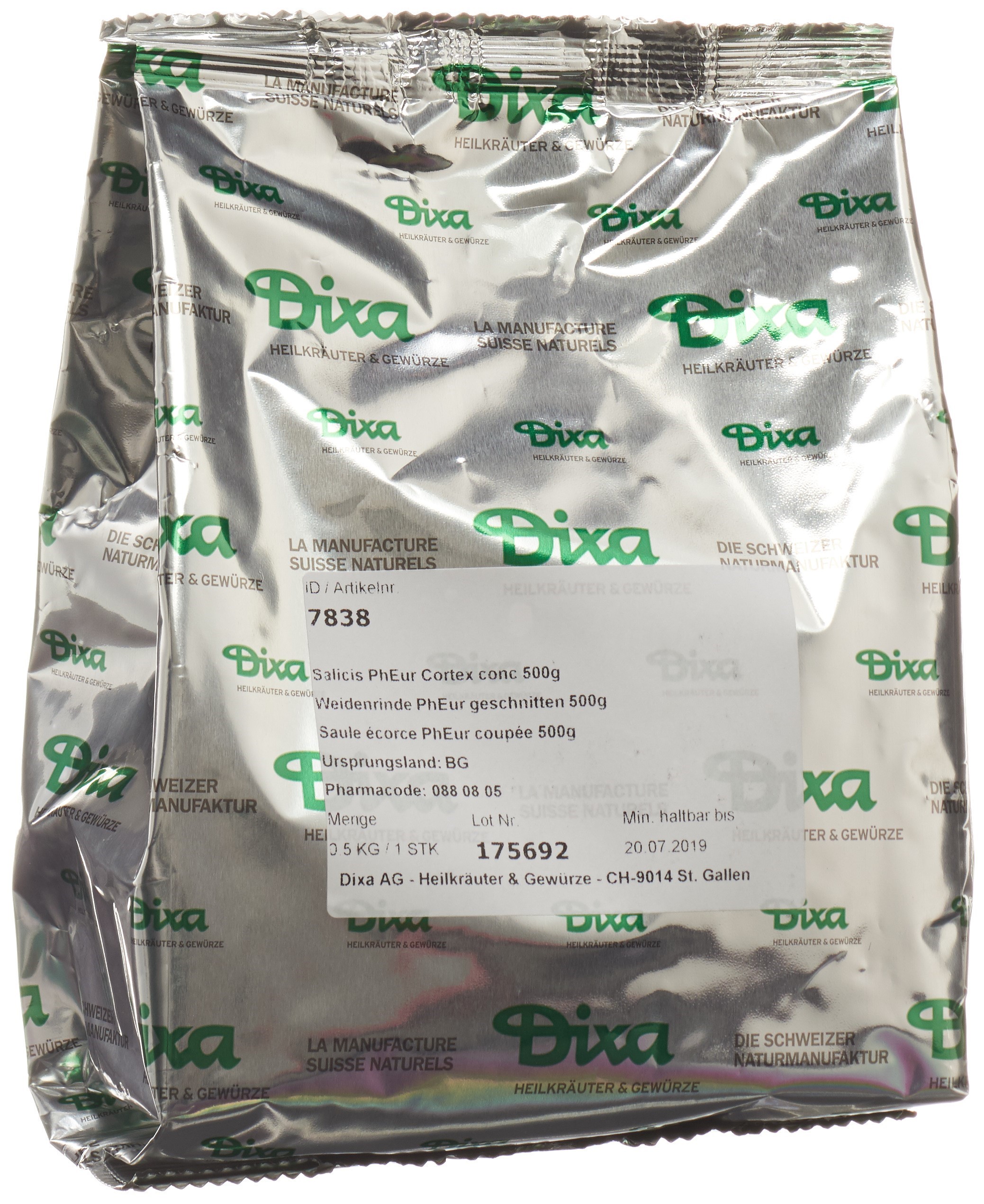 Dixa Saule écorce DIX coupée 500 g