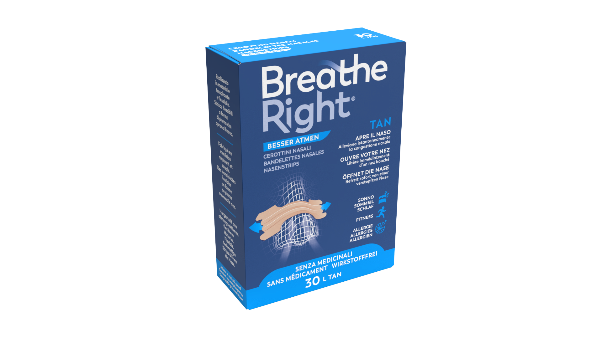 Breathe Right Nasenpflaster TAN L 30 Stk