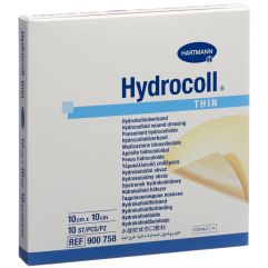 Hydrocoll Thin Hydrocolloid Verband 10x10cm 10 Stk