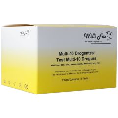 WILLI FOX test de drogue multi 10 para urin 5 pce