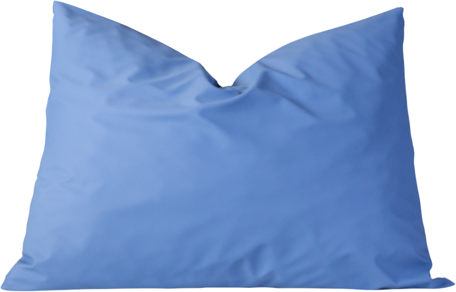 Elsa Flockenkissen 40x60cm inklusiv Baumwollbezug blau