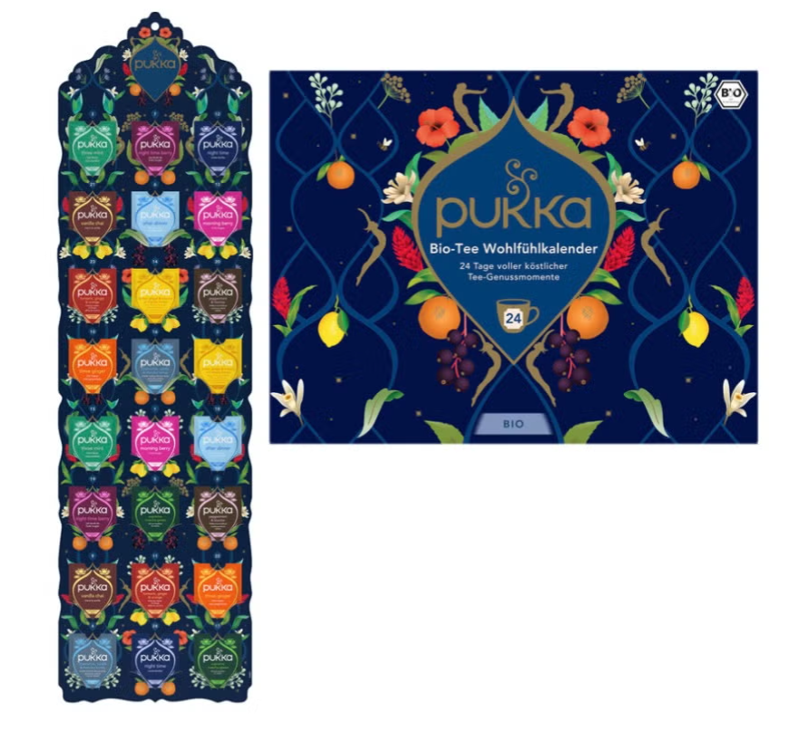 Pukka Adventskalender Wohlfühlkalender 2025 24 Stück